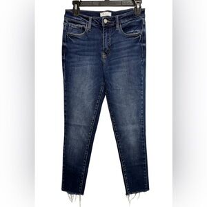 KanCan Dark Wash Distressed Estilo Jeans High Rise Skinny Stretch Size 27